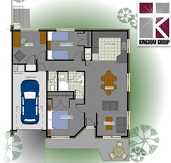 Matai - 2 bedroom, 1 bathroom, study and single garage community village home for sale.